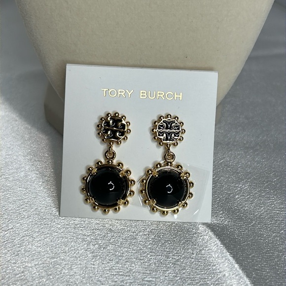 Tory Burch Jewelry - Tory Burch black and gold earrings price is firm